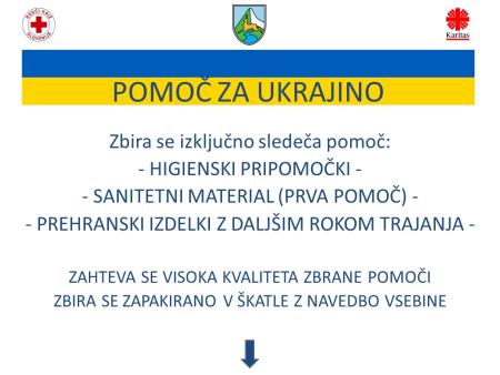 POMOČ UKRAJINI ZBIRAMO TUDI V BOVCU